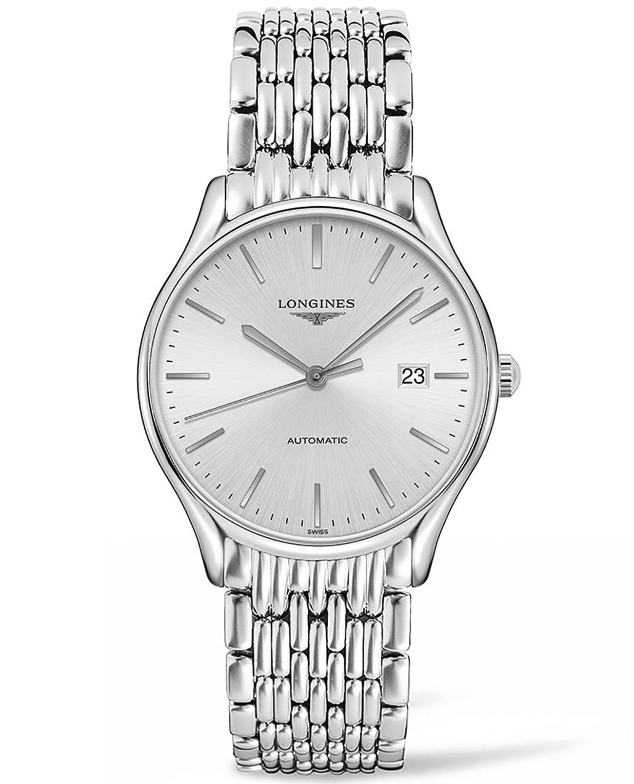 Longines Longines Lyre L4.960.4.72.6  L49604726 механические женские часы серебристый циферблат, браслет нержавеющая сталь — вид спереди